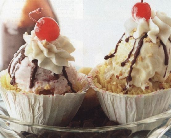 Ice Cream and Cream Muffins