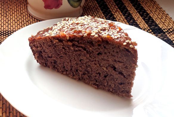 Lean Chocolate Pie with Buckwheat Flour