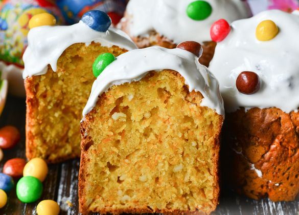 Carrot and Curd Cake