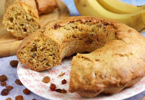Banana Cupcake with Carrots and Raisins