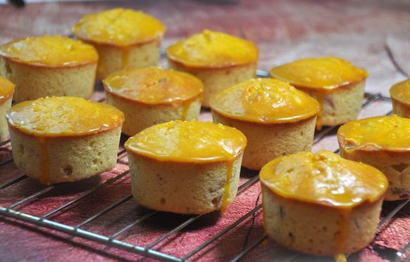 Corn Muffins with Dried Apricots