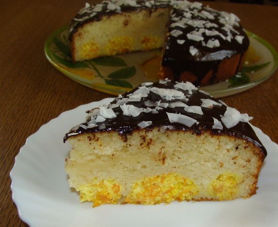 Pie with Curd and Carrot Balls