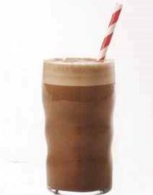 Milk Drink with Chocolate Paste