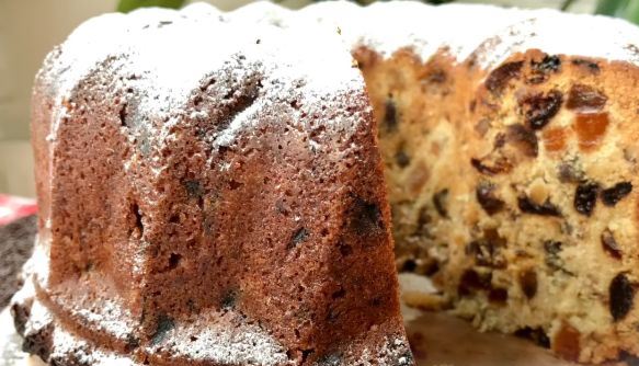 Christmas Muffin with Dried Fruits and Nuts