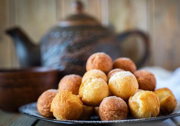 Donuts with Condensed Milk and Coconut