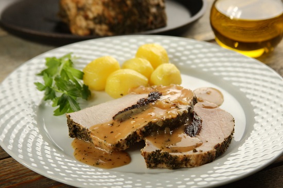 Meat in horseradish sauce  