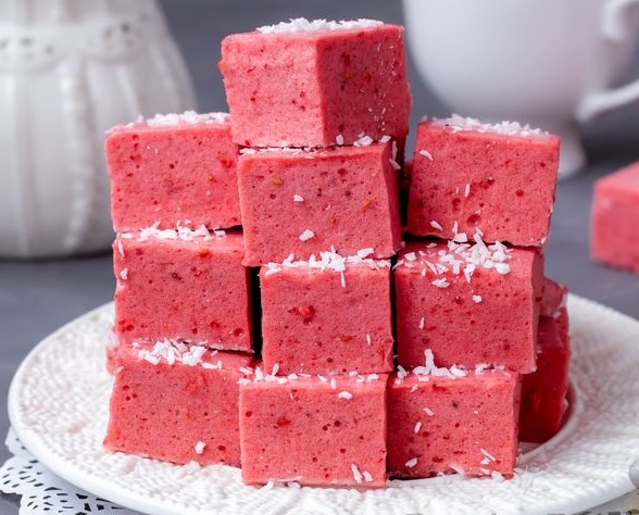 Frozen Strawberry Candies