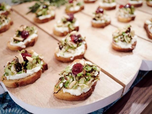 Crostini with Baked Brussels Sprouts