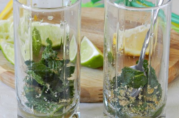 Alcoholic Cocktail "Mojito" step 2
