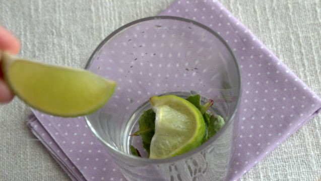 Mojito Cocktail With Mint Syrup step 2