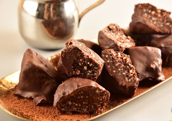 Chocolates with Nuts and Coffee