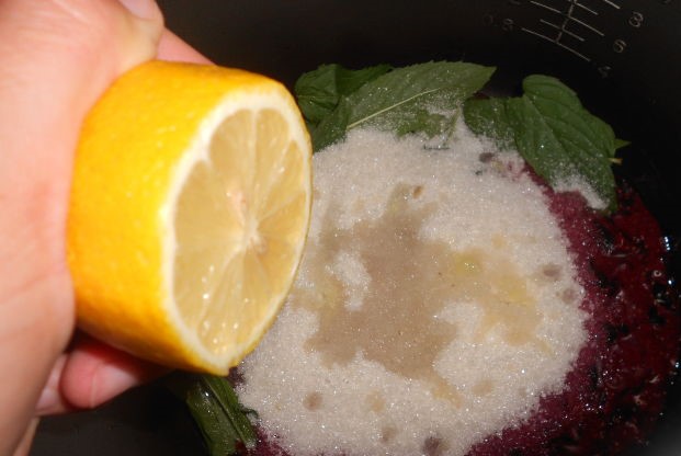 Blackcurrant and Mint Lemonade step 5