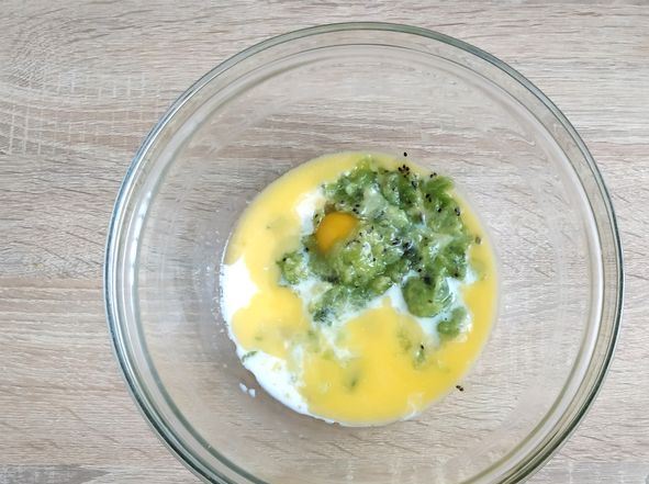 Kiwi and White Chocolate Muffins step 5