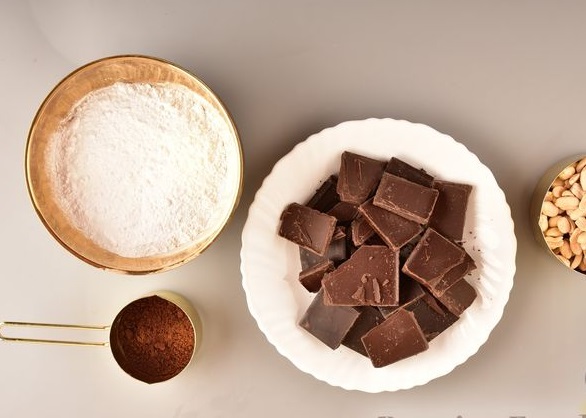 Chocolates with Nuts and Coffee step 1