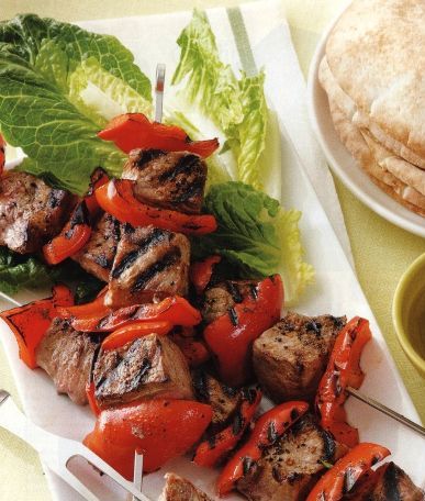 Beef Kebabs with Bell Pepper
