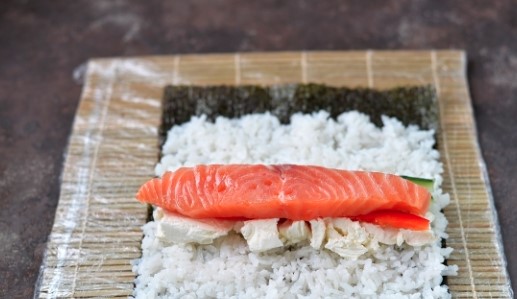 Burrito Sushi step 2