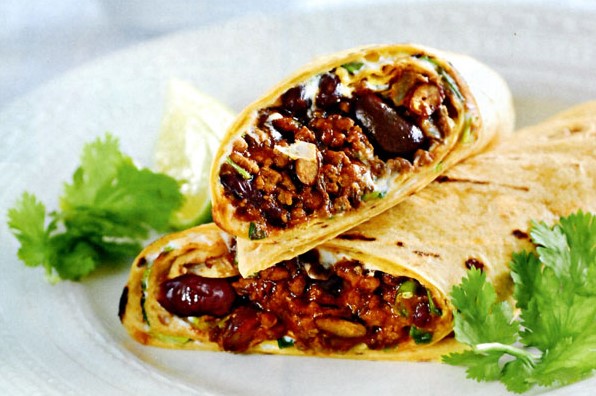 Burrito with Beef and Bean