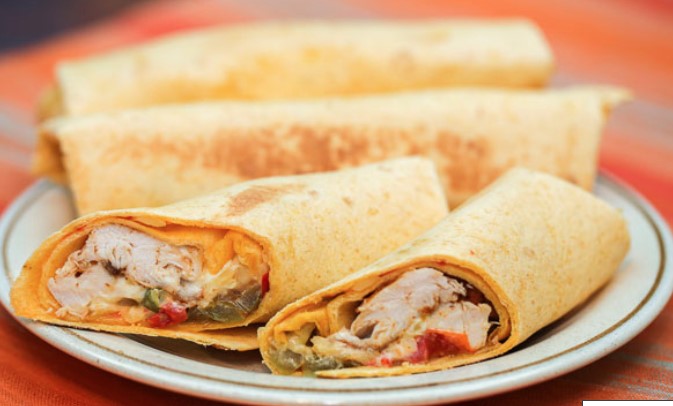 Burrito with Chicken and Vegetables