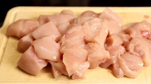 Chicken Fillet Kebab and Grilled Vegetable Kebab step 1