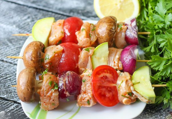 Chicken Kebabs with Mushrooms and Vegetables step 6