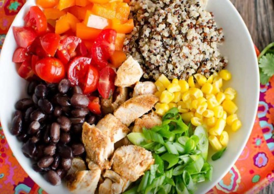 Chicken and Quinoa Burrito Bowl