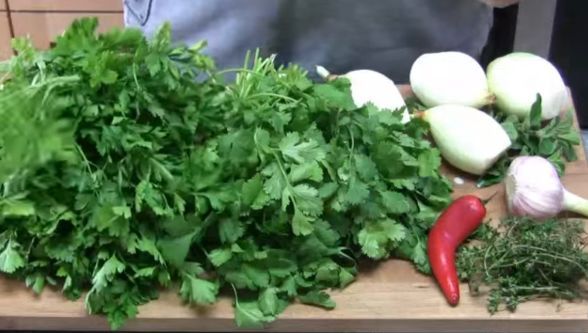 Chimichurri Sauce step 1