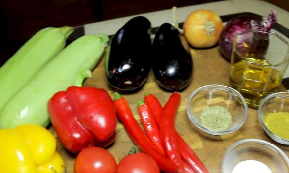 Grilled Vegetables with Herbs step 1