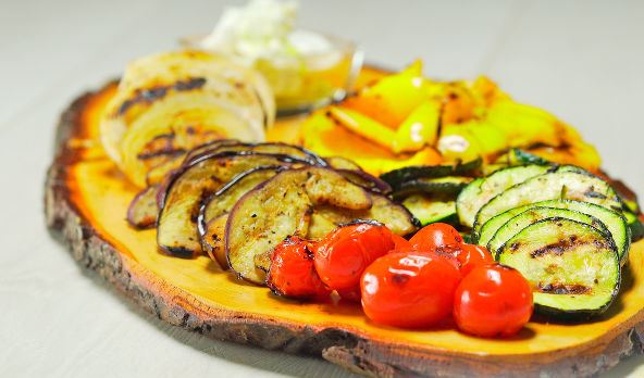 Grilled Vegetables in Marinated