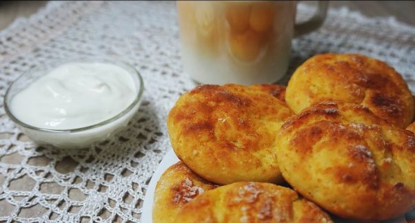 Air Curd Cakes in the Oven