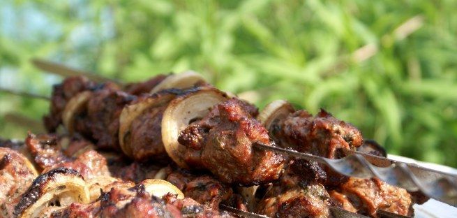 Lamb Kebab with Mint
