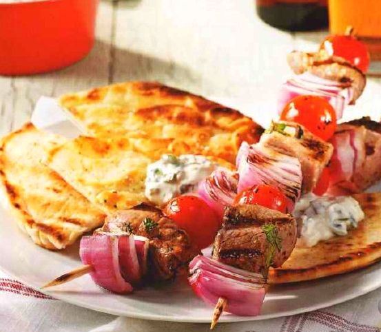 Pork Kebab with Vegetables
