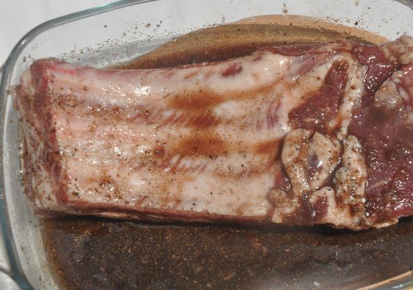 Pork Ribs in Honey-Garlic Marinade (Grilled) step 4