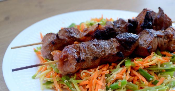 Pork in Teriyaki Sauce with Vegetable Salad step 9