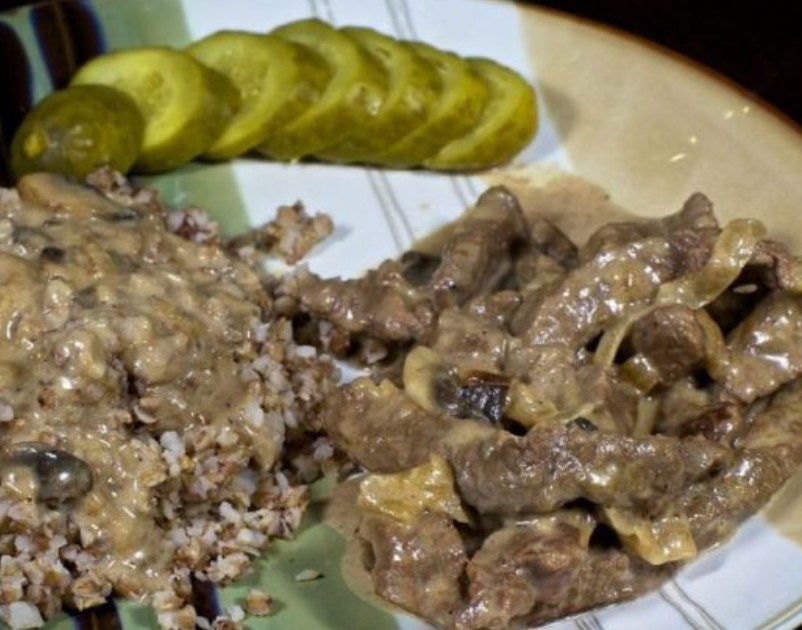 Beef Stroganoff with Cream