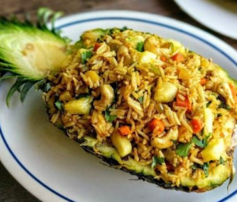 Thai Style Rice in Pineapple