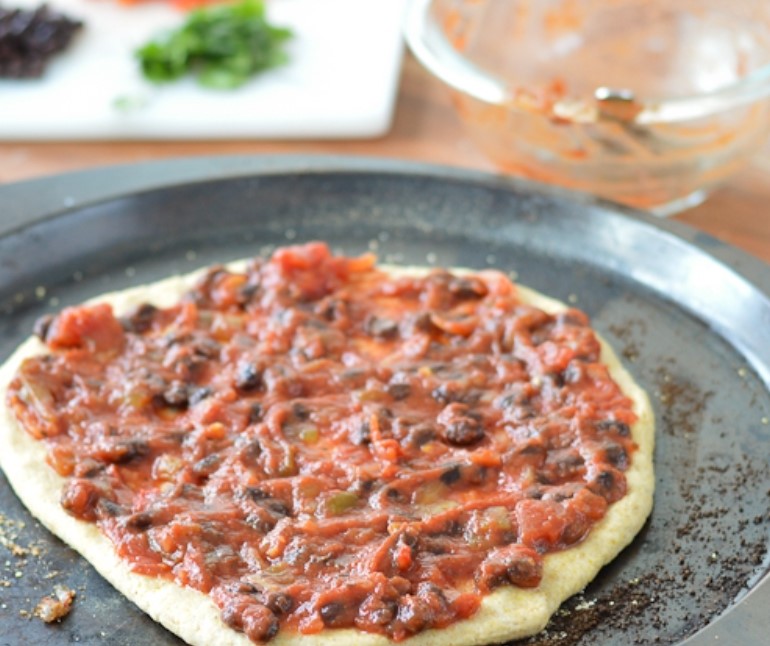 Pizza on a Thick Dough step 5