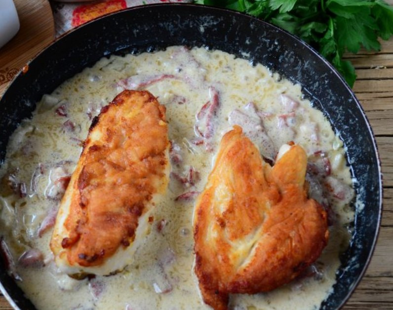 Chicken in Carbonara step 8