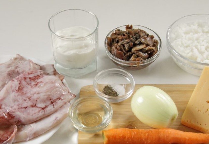 Stuffed Squid step 1