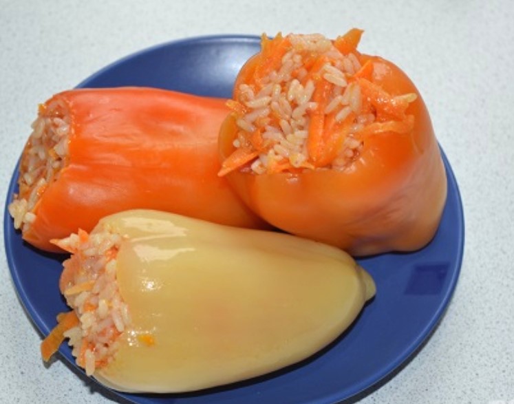Peppers Stuffed with Carrots and Rice step 7
