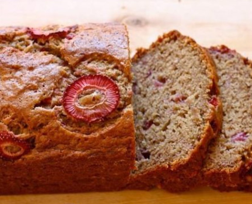 Banana Strawberry Bread