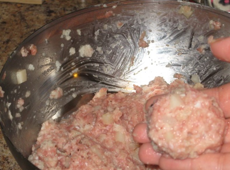 Steamed Meatballs step 3