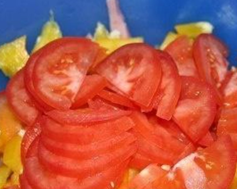 Italian Salad with Cheese and Pasta step 3
