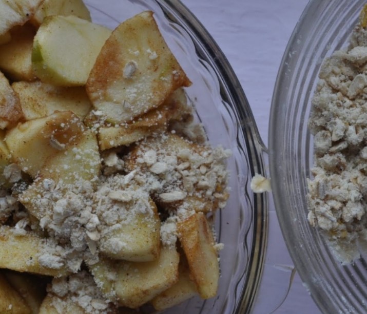 Apple Crumble with Oatmeal step 4