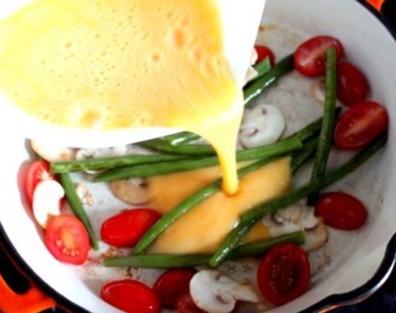 Omelet with Green Beans step 5