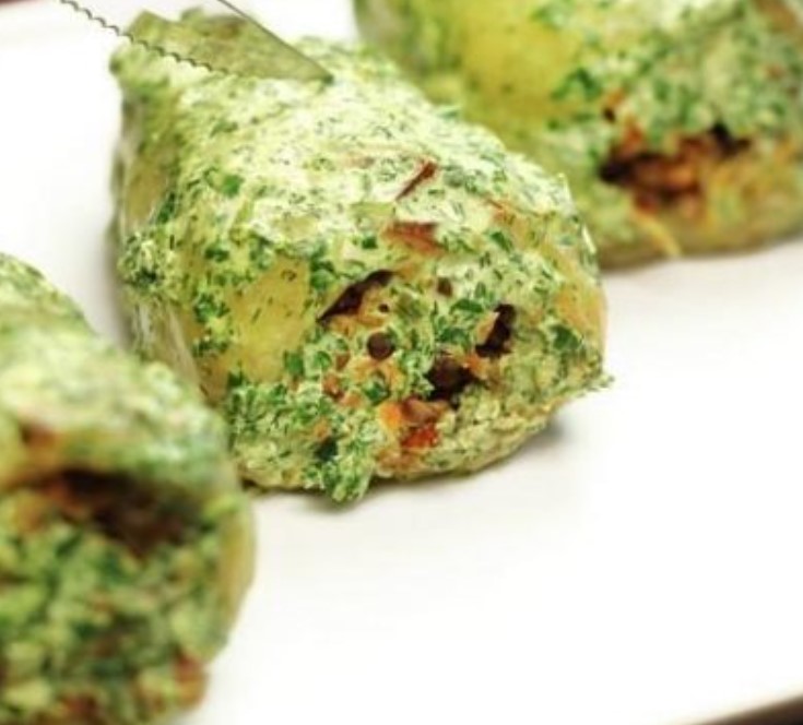 Pepper Stuffed with Cheese and Buckwheat