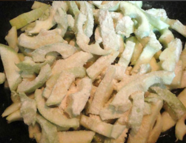 Sliced ​​Zucchini step 2