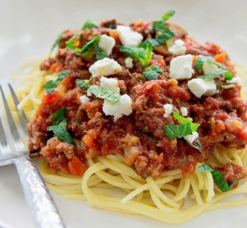 Bolognese Pasta with Mint