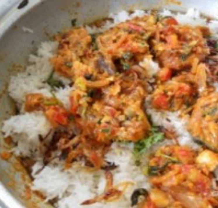 Fish with Spicy Rice and Nuts step 8