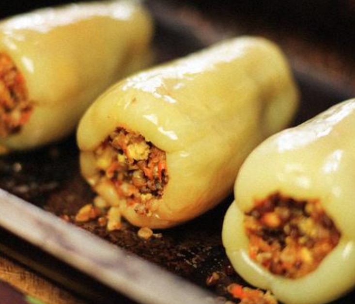 Pepper Stuffed with Cheese and Buckwheat step 3