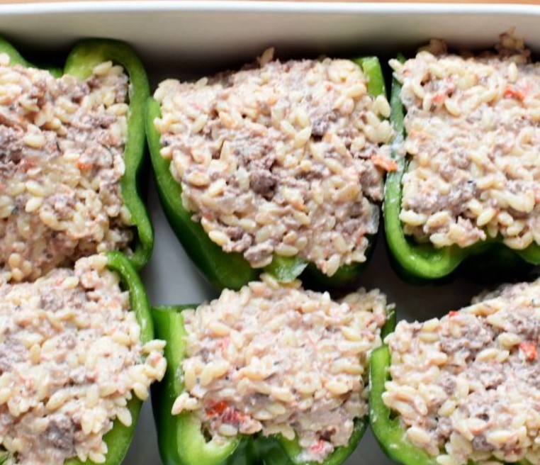 Stuffed Sweet Peppers with Italian Orzo Pasta step 3